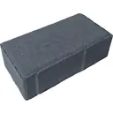 Плитка тротуарная брусчатка Кирпичик 200x100x80 мм черный