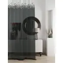Тюль на ленте At Home Ливартис 150x250 см вуаль цвет белый/черный AA588112