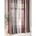 Тюль на ленте At Home Офлорис 150x260 см вуаль цвет красный/черный AA970116