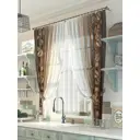 Тюль на ленте At Home Гавана 150x180 см вуаль цвет белый/коричневый AA976017