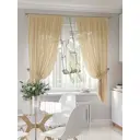 Тюль на ленте At Home Кенгорс 145x180 см вуаль цвет белый/черный AA550011