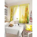 Тюль на ленте At Home Тис 150x180 см вуаль цвет зеленый AA930009