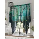 Тюль на ленте At Home Тенливс 200x145 см вуаль цвет желтый/бирюзовый AA534209