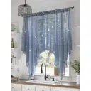 Тюль на ленте At Home Меноклис 200x145 см вуаль цвет белый/голубой AA534177