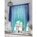 Тюль на ленте At Home Лендерос 200x145 см вуаль цвет синий/голубой AA534153