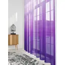 Тюль на ленте At Home Фирканта 150x280 см вуаль цвет фиолетовый AA971326