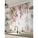 Тюль на ленте At Home Орхиро 300x150 см вуаль цвет белый/зеленый AA533126