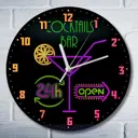 Настенные часы круглые 27 см Бруталити еда - 32 цвет черный