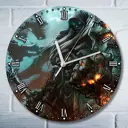 Настенные часы круглые 27 см Бруталити игры Darksiders 2 4931 цвет черный