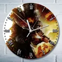 Настенные часы круглые 27 см Бруталити игры Dragons Dogma 4896 цвет черный