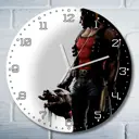 Настенные часы круглые 27 см Бруталити игры Duke Nukem Forever 4687 цвет черный