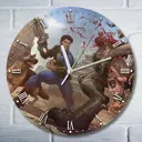 Настенные часы круглые 27 см Бруталити игры Fallout 4 - 4494 цвет черный
