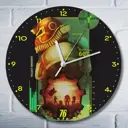 Настенные часы круглые 27 см Бруталити игры Fallout 76 - 6050 цвет черный