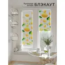 Рулонная штора At Home Салисто 52x170 см цвет желтый/белый/зеленый AT775195