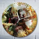 Настенные часы круглые 27 см Бруталити игры God of War Ascension - 6214 цвет черный