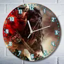 Настенные часы круглые 27 см Бруталити игры Halo Wars 2 - 6351 цвет черный