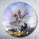 Настенные часы круглые 27 см Бруталити игры Horizon Zero Dawn - 6004 цвет черный