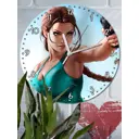 Настенные часы круглые 27 см Бруталити игры Lara Croft And The Temple Of Osiris - 3564 цвет черный