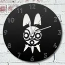 Настенные часы круглые 31 см Бруталити Princess Mononoke Аниме - 2279 цвет черный