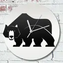 Настенные часы круглые 31 см Бруталити животные - 731 цвет черный