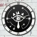 Настенные часы круглые 31 см Бруталити Игры Zelda - 2033 цвет черный