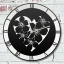 Настенные часы круглые 31 см Бруталити любовь сердце - 2029 цвет черный