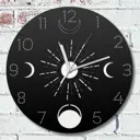 Настенные часы круглые 31 см Бруталити Магия - 702 цвет черный