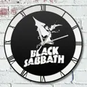 Настенные часы круглые 31 см Бруталити музыка black sabbath - 2055 цвет черный