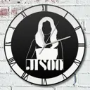 Настенные часы круглые 31 см Бруталити музыка blackpink - 2052 цвет черный