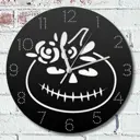 Настенные часы круглые 31 см Бруталити хэллоуин - 651 цвет черный