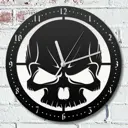 Настенные часы круглые 31 см Бруталити человек - 746 цвет черный