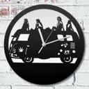 Настенные часы круглые 31 см Бруталити авто -13 цвет черный