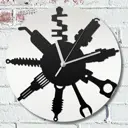 Настенные часы круглые 31 см Бруталити авто -126 цвет черный