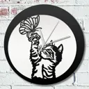 Настенные часы круглые 31 см Бруталити животные - 56 цвет черный