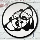 Настенные часы круглые 31 см Бруталити животные - 55 цвет черный