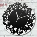 Настенные часы круглые 31 см Бруталити животные - 69 цвет черный