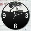 Настенные часы круглые 31 см Бруталити любовь свадьба - 284 цвет черный