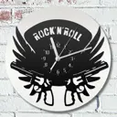 Настенные часы круглые 31 см Бруталити музыка рок н ролл - 557 цвет черный