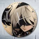 Настенные часы круглые 27 см Бруталити Аниме NieR Automata ver1 1 - 5017 цвет черный