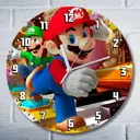 Настенные часы круглые 27 см Бруталити игра Super Mario Odyssey - 9006 цвет черный
