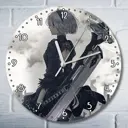 Настенные часы круглые 27 см Бруталити игры nier automata - 10428 цвет черный