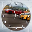 Настенные часы круглые 27 см Бруталити Forza Horizon 4 2877 цвет черный