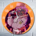 Настенные часы круглые 27 см Бруталити азия - 95 цвет черный