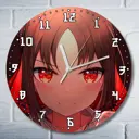 Настенные часы круглые 27 см Бруталити аниме Kaguya-sama Love is War - 3696 цвет черный