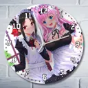 Настенные часы круглые 27 см Бруталити аниме Kaguya-sama Love is War - 3692 цвет черный