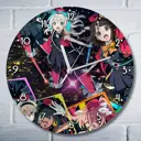 Настенные часы круглые 27 см Бруталити аниме Luminous Witches - 3504 цвет черный