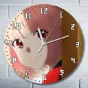 Настенные часы круглые 27 см Бруталити аниме Lycoris Recoil - 3510 цвет черный