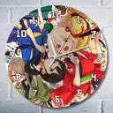 Настенные часы круглые 27 см Бруталити аниме Lycoris Recoil - 3512 цвет черный