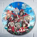 Настенные часы круглые 27 см Бруталити аниме Luminous Witches - 3505 цвет черный