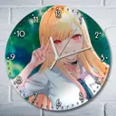 Настенные часы круглые 27 см Бруталити аниме My Dress-Up Darling - 3543 цвет черный